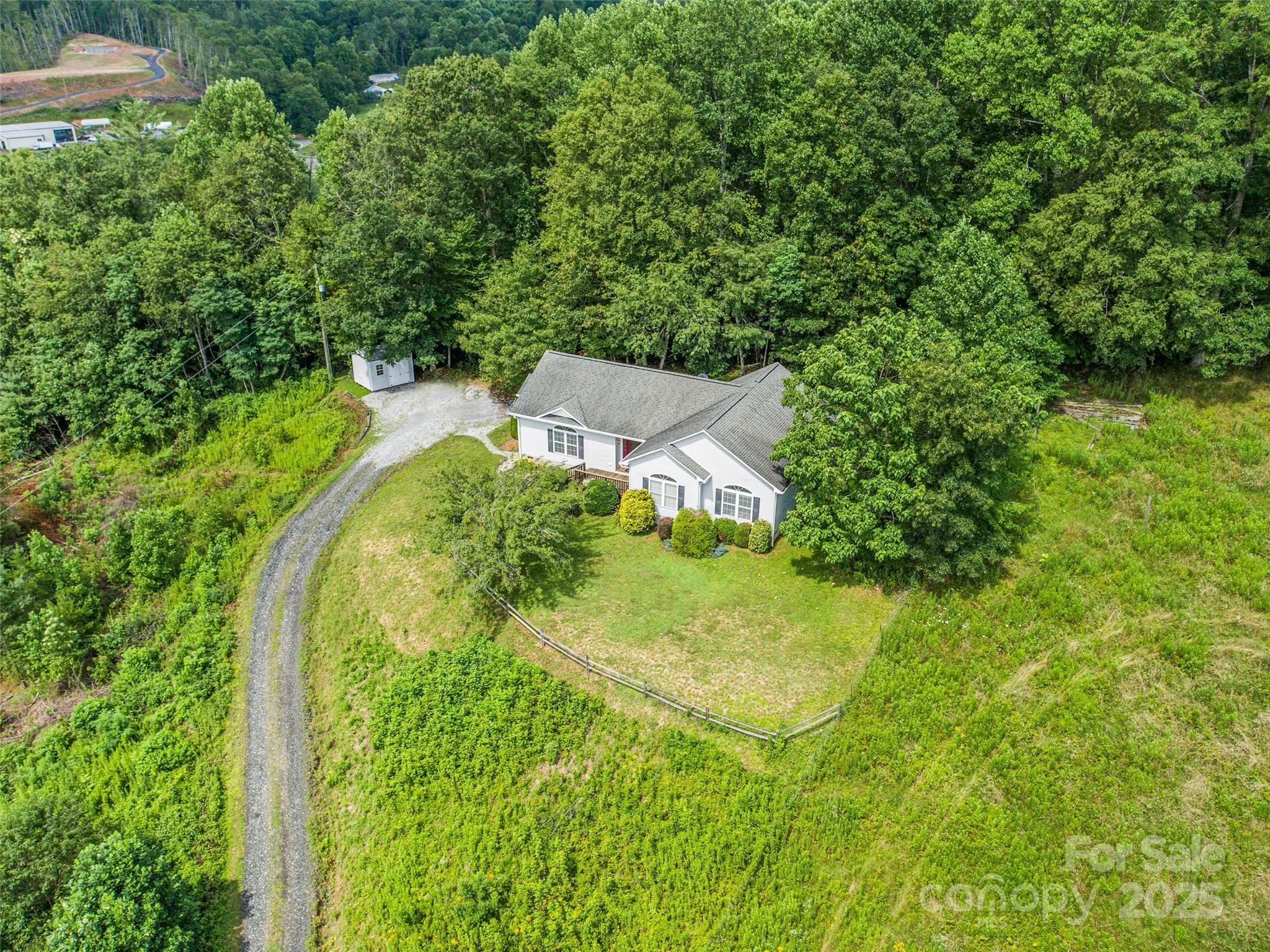 161 Blue Rock Road Burnsville, NC 28714 - Photo 39 of 48 a view of a house with a yard