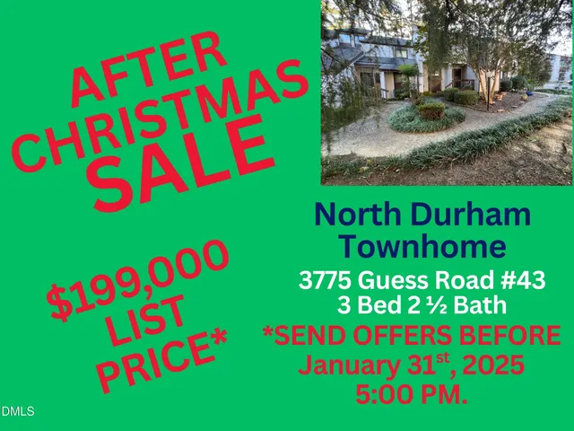 $199,000 | 3775 Guess Road, Unit 43, Durham, NC 27705