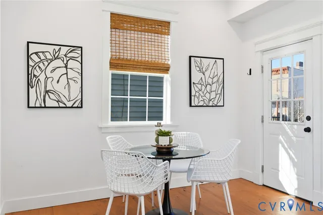 a living room with furniture and window