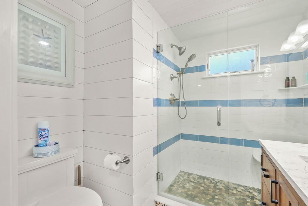 13 Monack Road Wareham, MA 02532 - Photo 16 of 28 a bathroom with a sink a toilet and shower