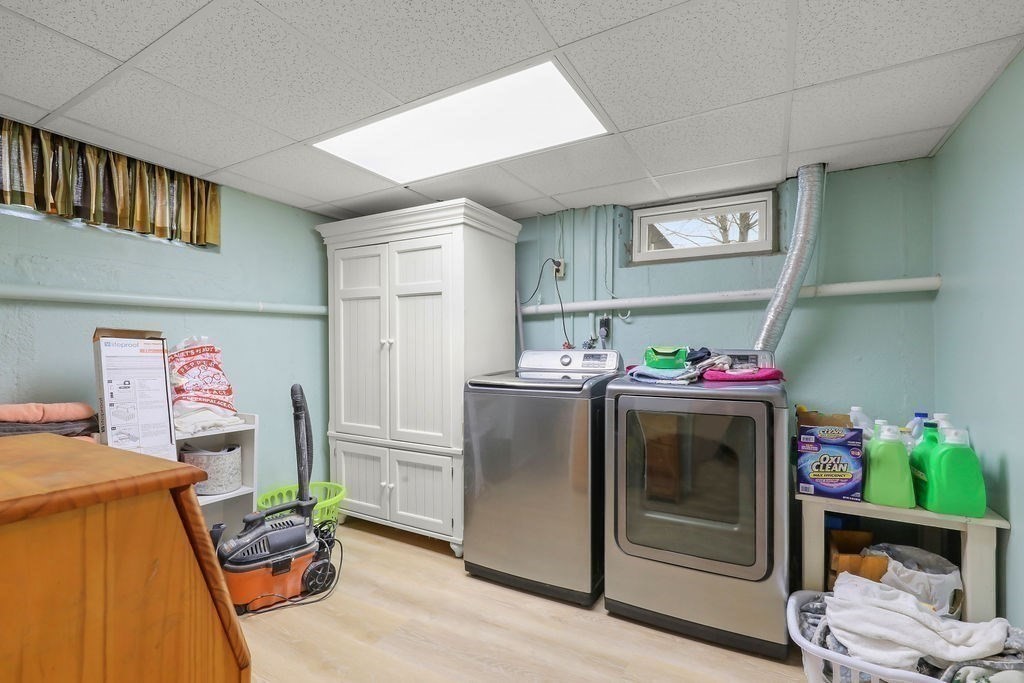 13 Monack Road Wareham, MA 02532 - Photo 22 of 28 a storage room with washer and dryer