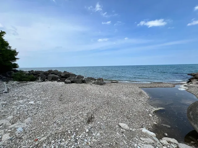 a view of an ocean beach