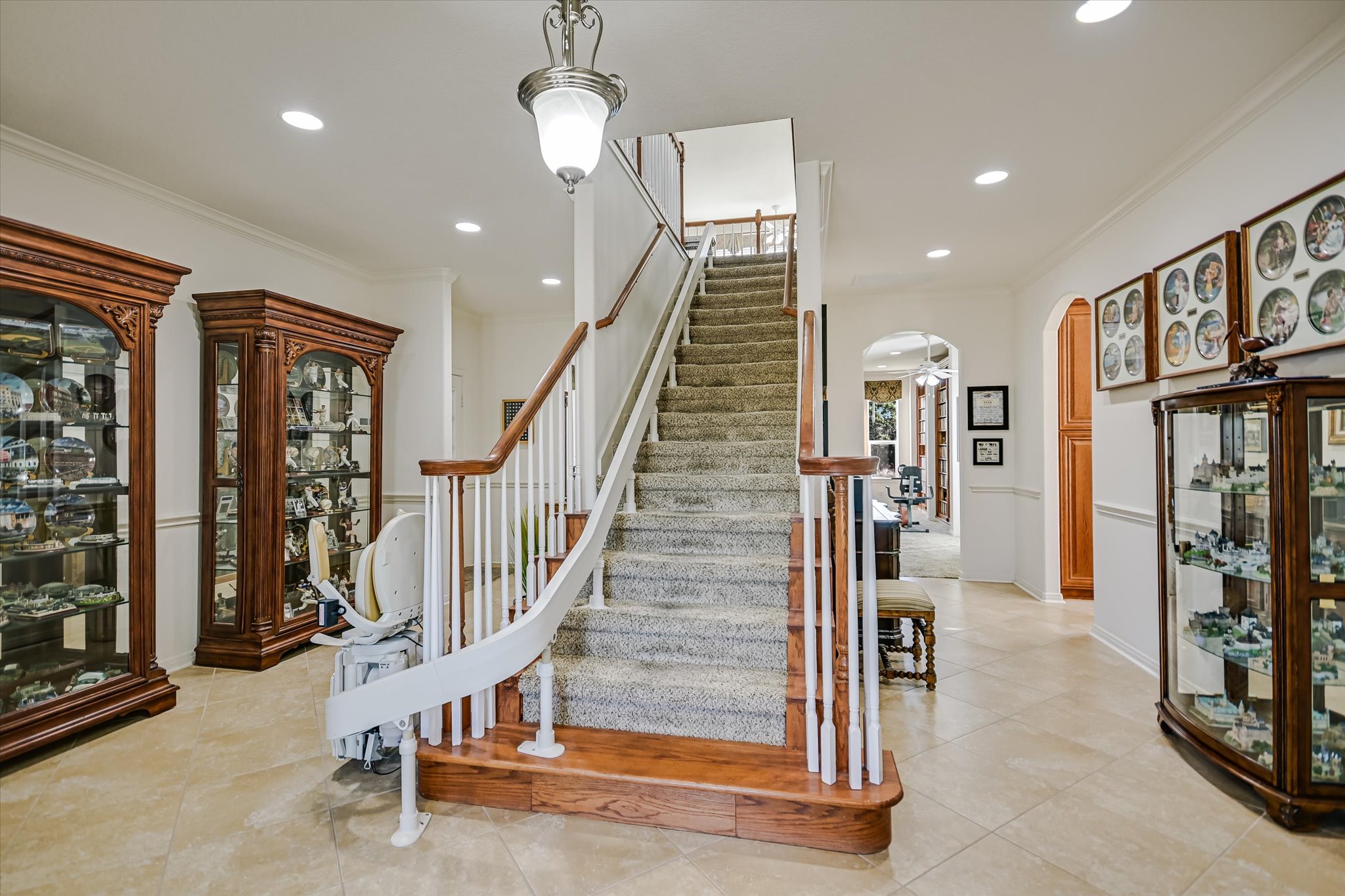 130 Cave Springs Road Wimberley, TX 78676 - Photo 6 of 35 Foyer Stairs