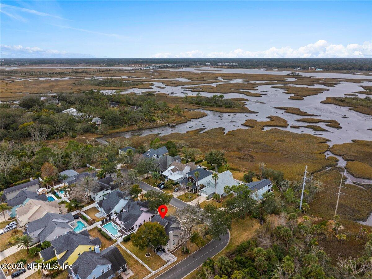 1489 Marshview Court Atlantic Beach, FL 32233 - Photo 46 of 47 an aerial view of ocean and residential houses with outdoor space