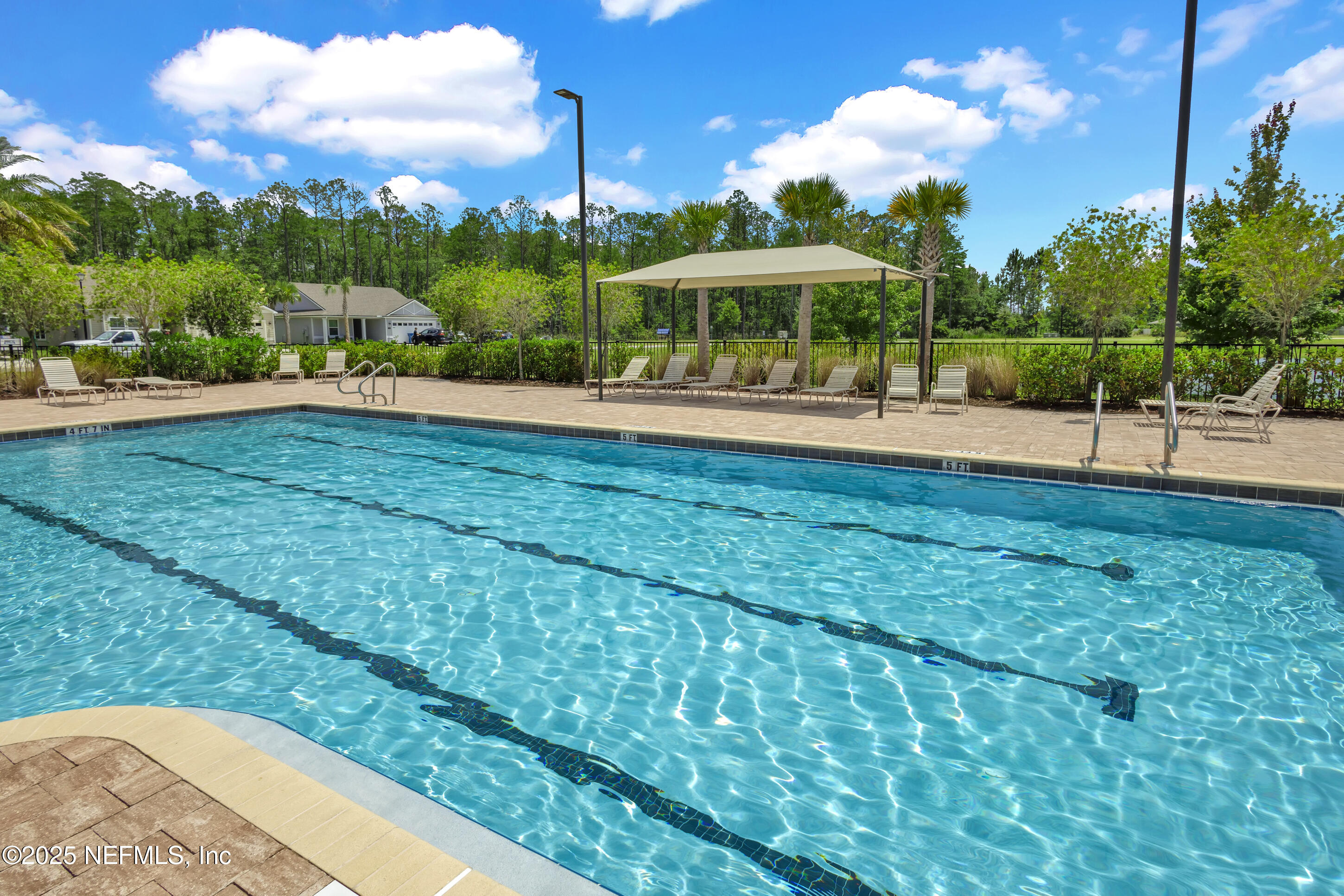 70 Spoonbill Circle St. Augustine, FL 32095 - Photo 71 of 76 a view of a swimming pool and trees in the background
