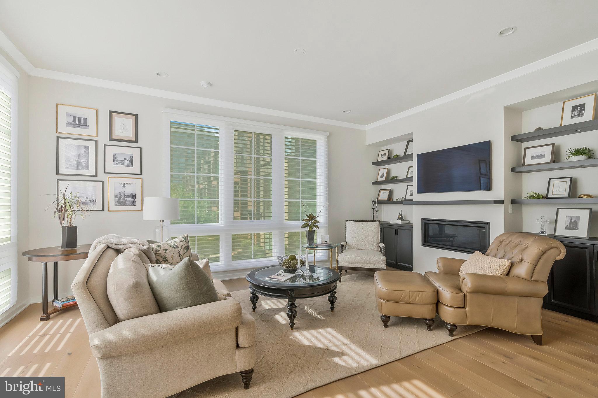 1968 Roland Clarke Place Reston, VA 20191 - Photo 16 of 36 Gas fireplace with built ins