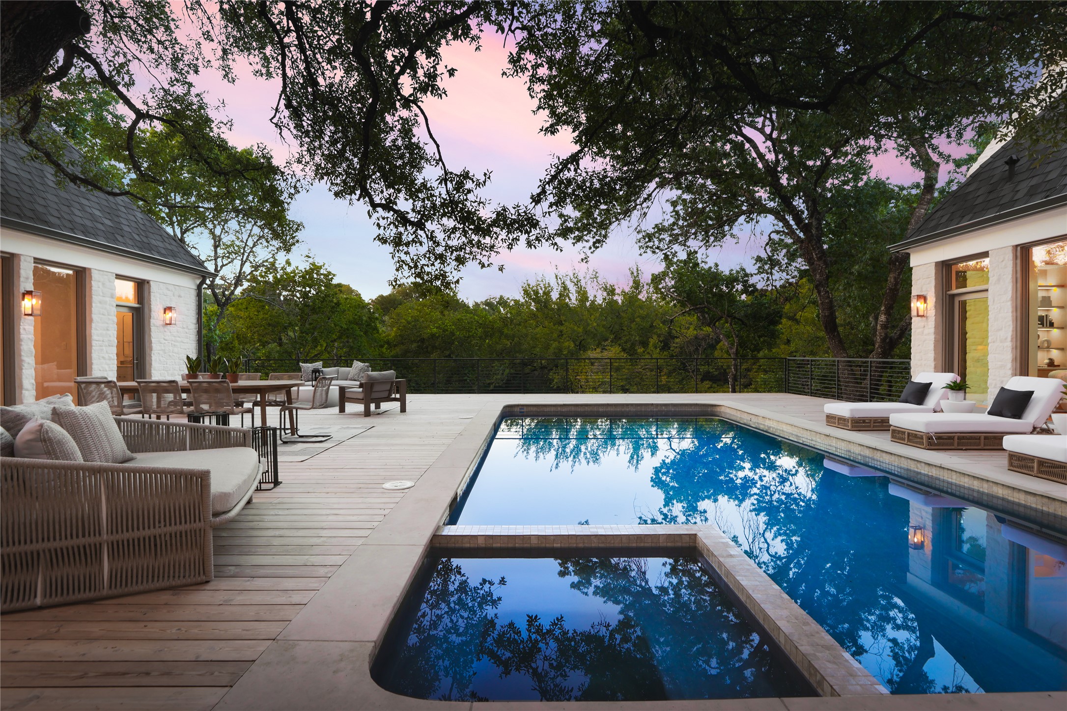 3614 Murillo Circle Austin, TX 78703 - Photo 15 of 40 a view of swimming pool with outdoor seating and plants