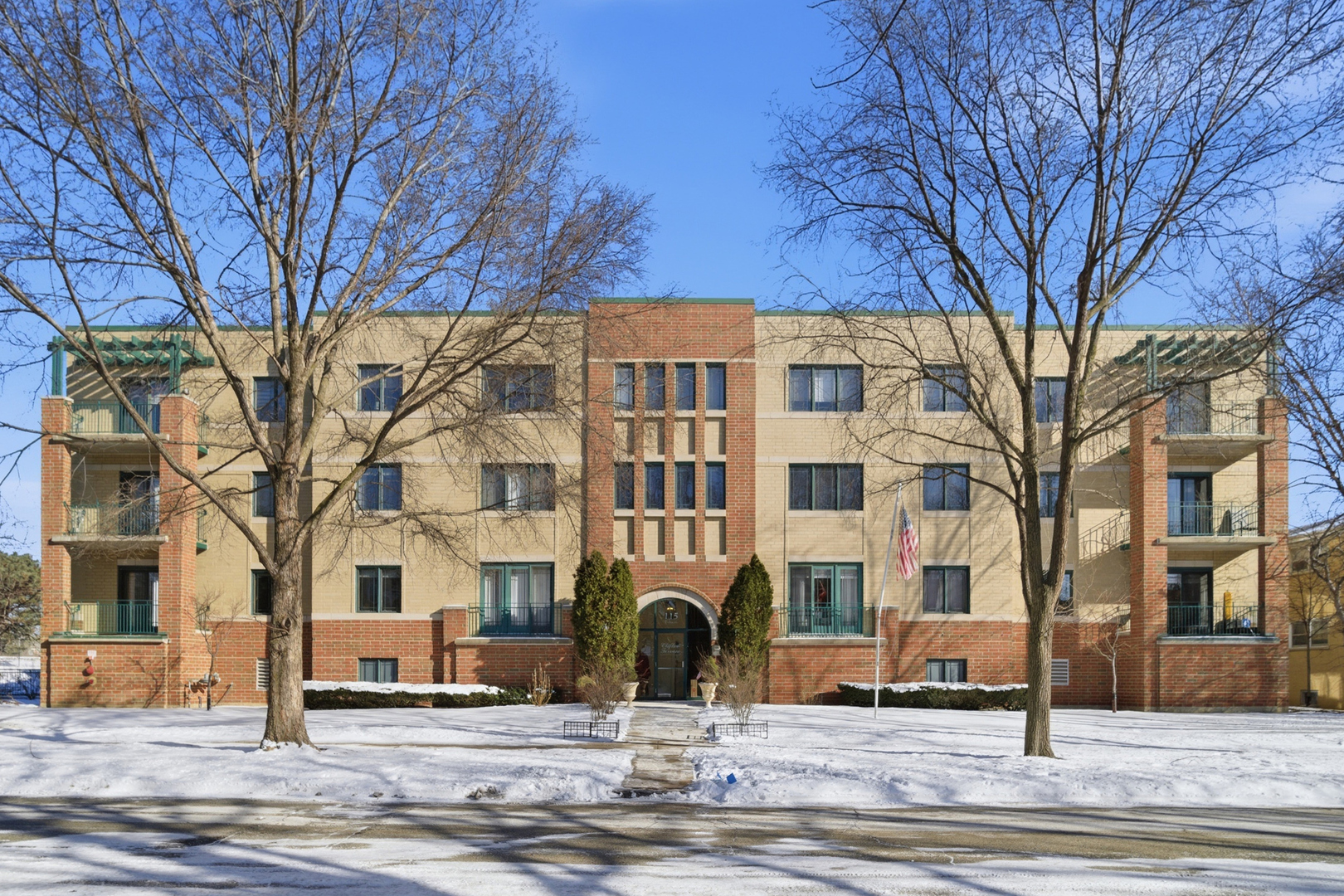 115 North Clifton Avenue, Unit 103 Park Ridge, IL 60068 - Photo 1 of 27 a front view of a building and trees around