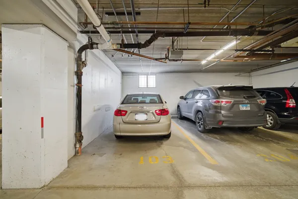 a view of cars parked in a parking