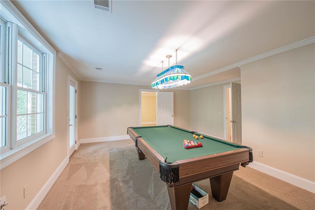 3184 Andrews Court Northwest Atlanta, GA 30305 - Photo 46 of 60 a room with pool table and windows