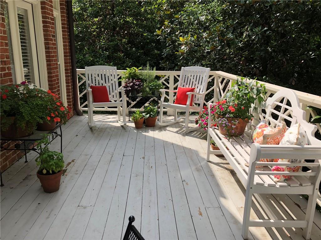 3184 Andrews Court Northwest Atlanta, GA 30305 - Photo 54 of 60 a view of roof deck with wooden floor and seating space