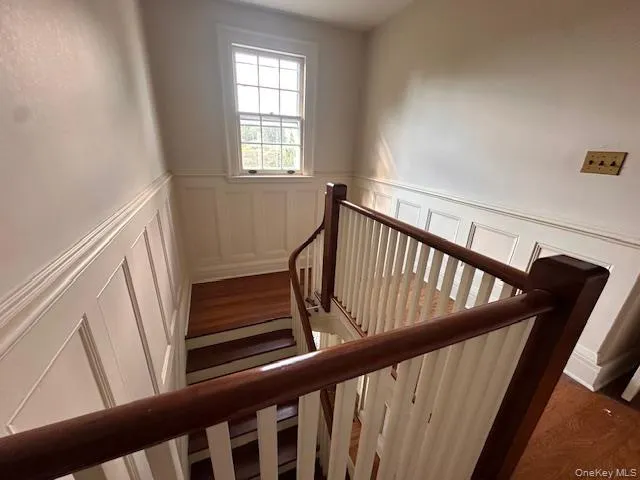 a view of stairs