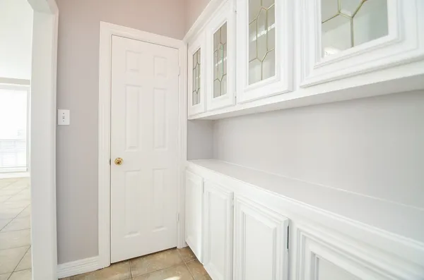 a view of a closet area