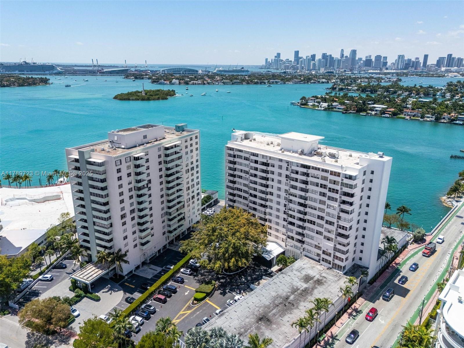 3 Island Avenue, Unit 3C Miami Beach, FL 33139 - Photo 56 of 73 a view of a city with tall buildings and a lake