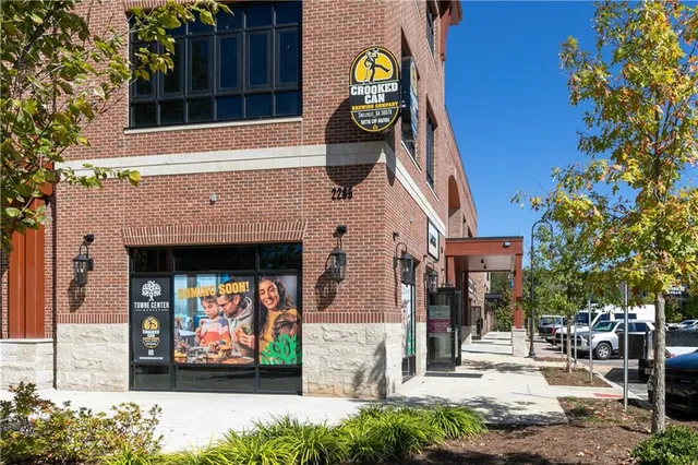 a car parked in front of a house