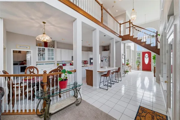 a view of entryway dining room and hall