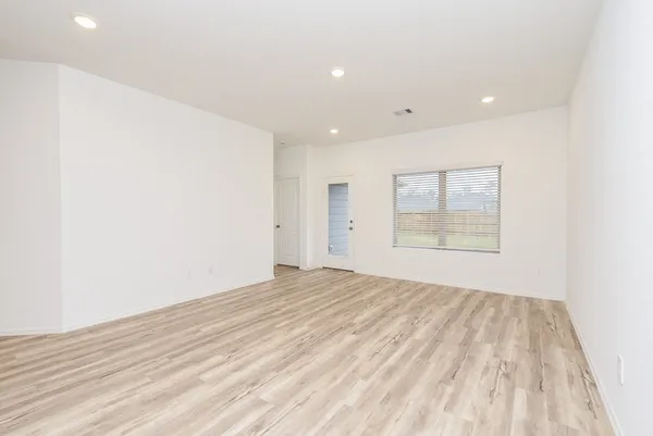 a house view with a garden space