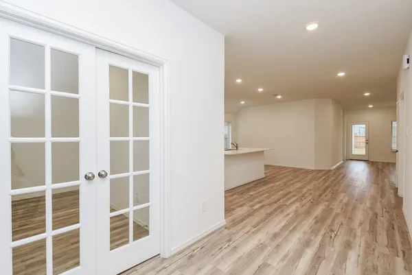 a view of an empty room