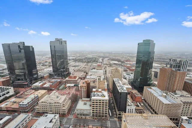 a view of city with terrace