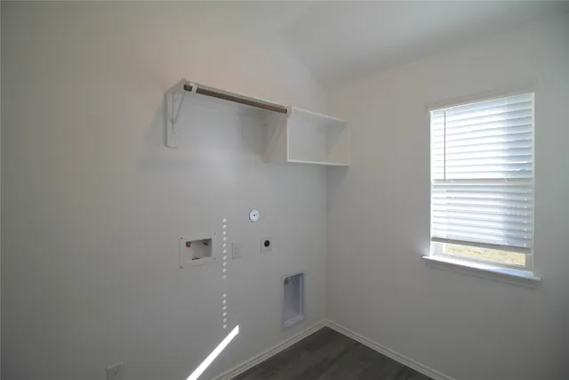 a bathroom with a window