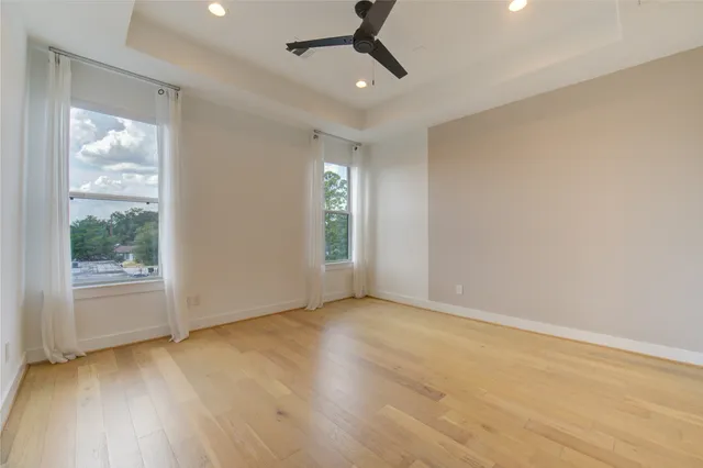 wooden floor in an empty room