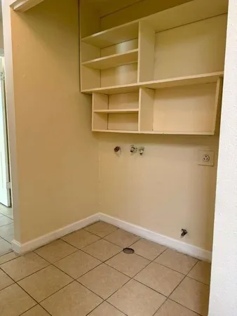 a view of a room with shelf