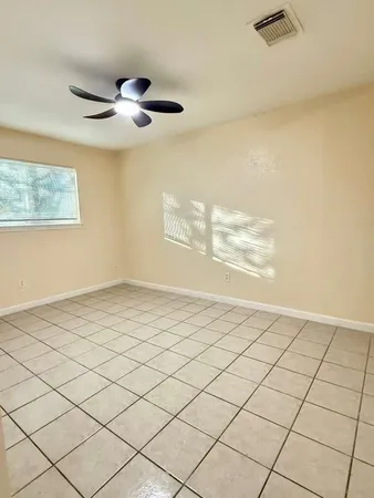 a view of a room and window