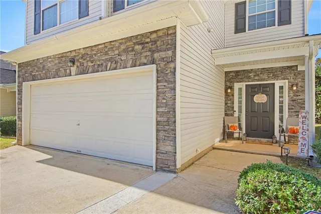 a view of a door of the house