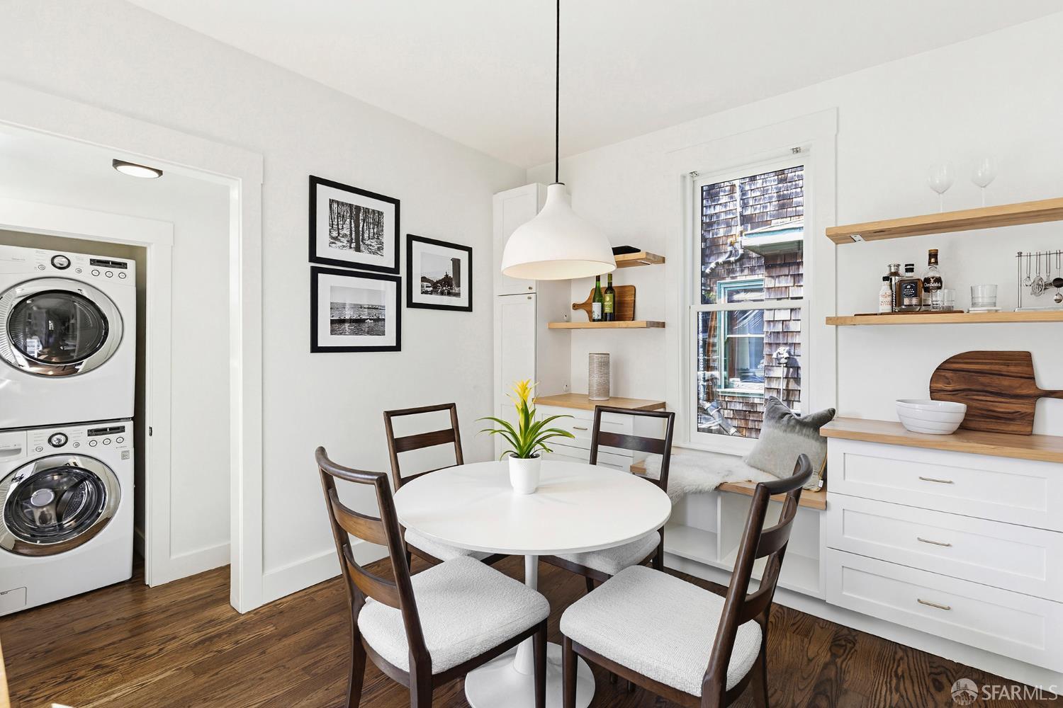 1610 Oregon Street Berkeley, CA 94703 - Photo 19 of 68 a view of a dining room with furniture and wooden floor