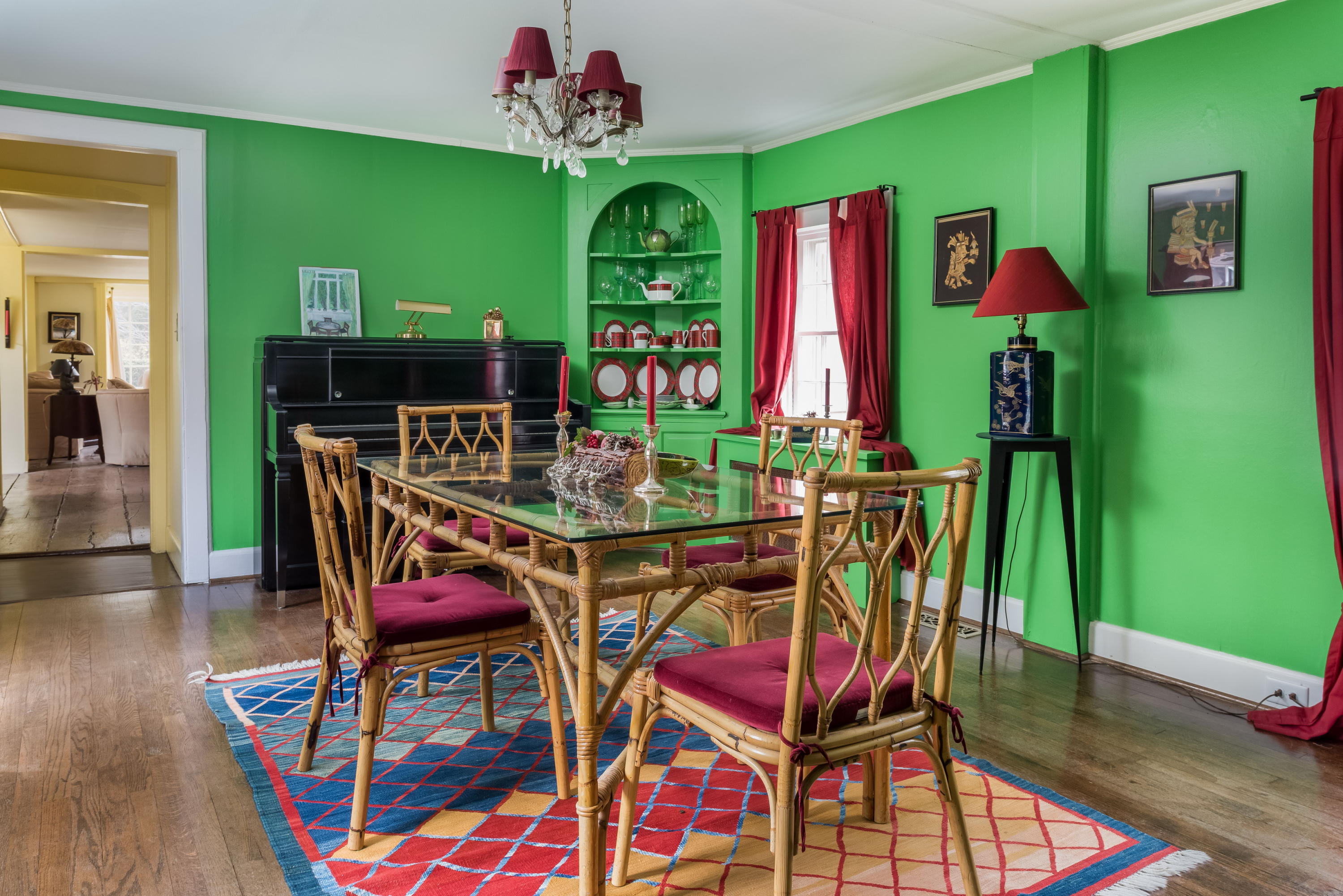 258 Hollow Tree Ridge Road Darien, CT 06820 - Photo 15 of 28 a dining room with furniture and wooden floor