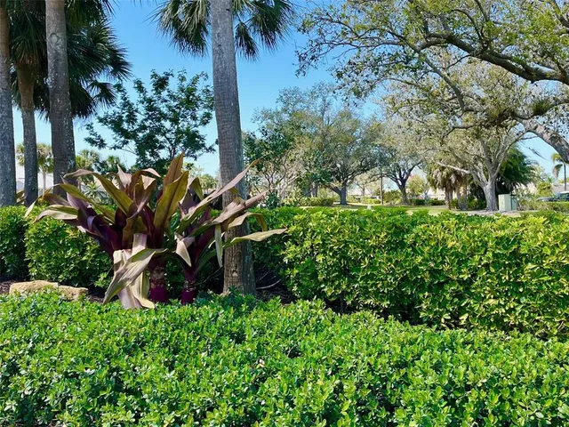 a view of swimming pool with a table under an umbrella