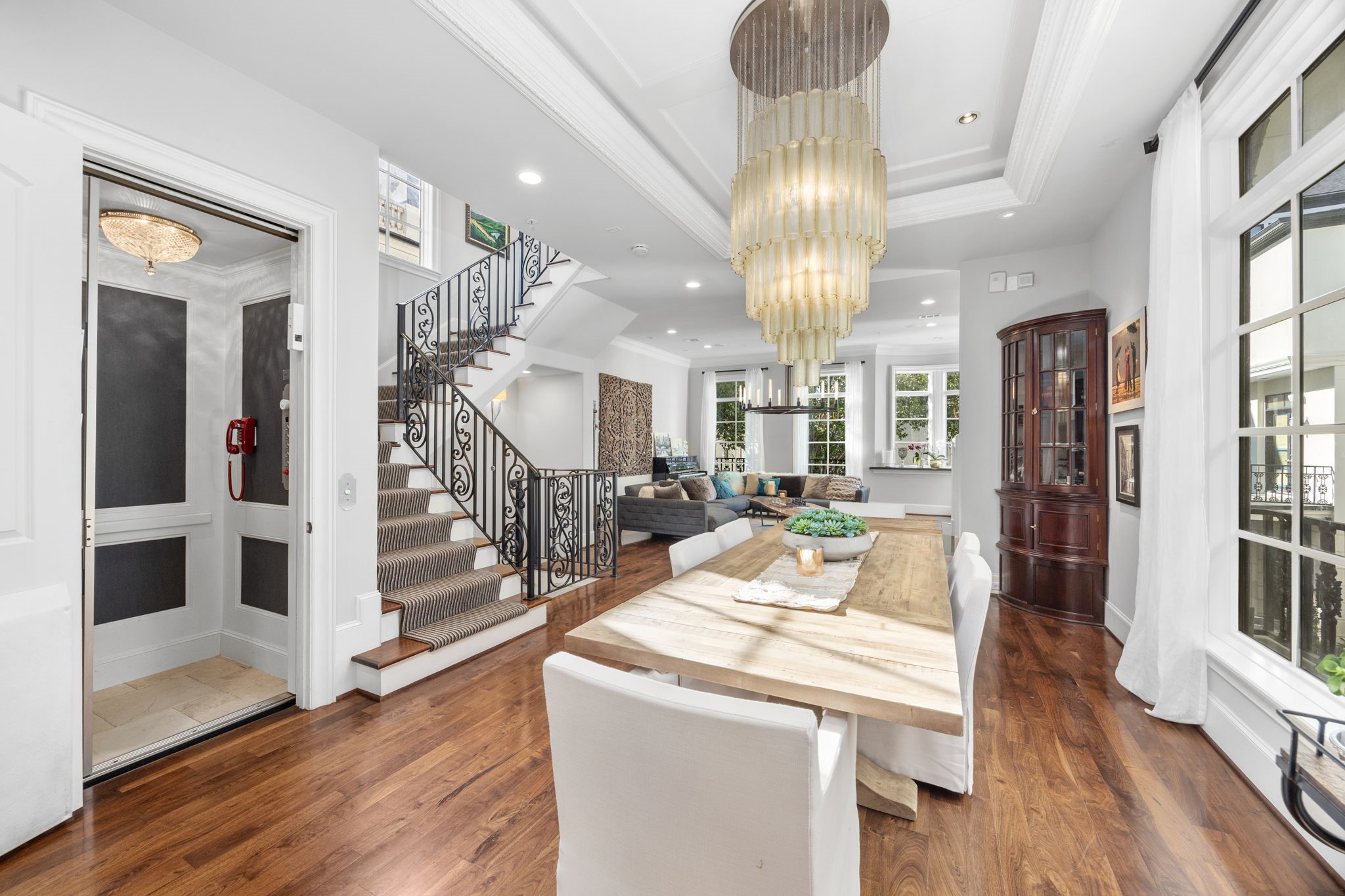 1723 Sunset Boulevard Houston, TX 77005 - Photo 15 of 50 Central elevator access enhances daily convenience, effortlessly connecting all four levels of the home with ease and accessibility.