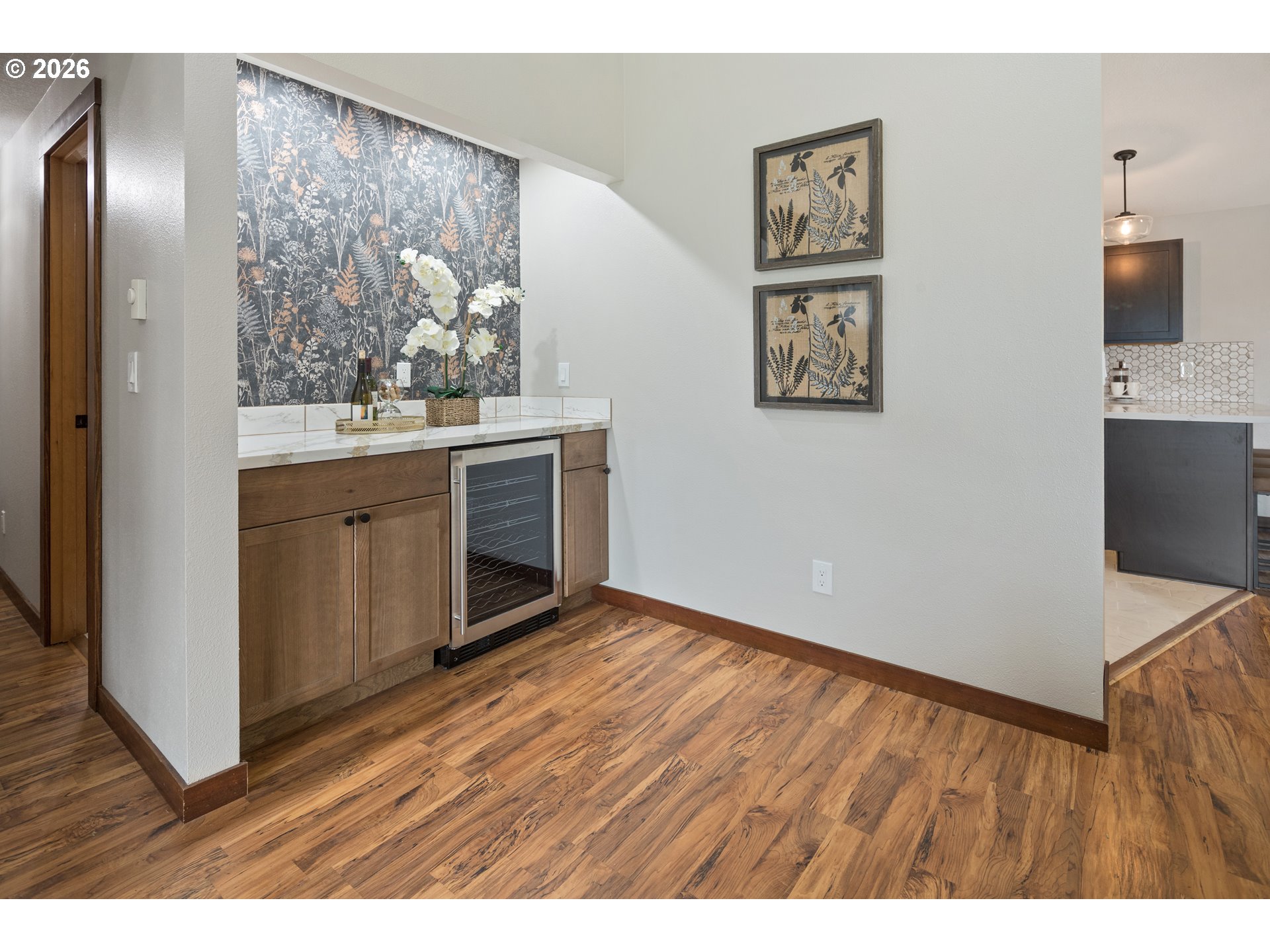 650 Marvin Road Tillamook, OR 97141 - Photo 21 of 48 a view of workspace with wooden floor and cabinet