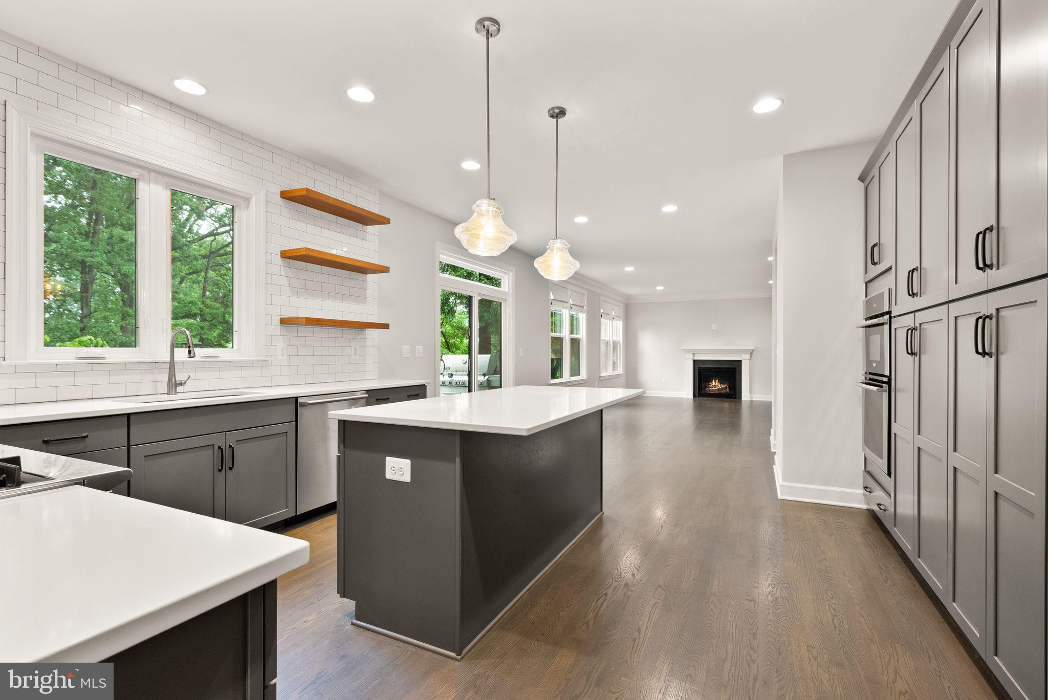 7101 27th Road North Arlington, VA 22213 - Photo 23 of 51 Floating shelves. Subway tile.