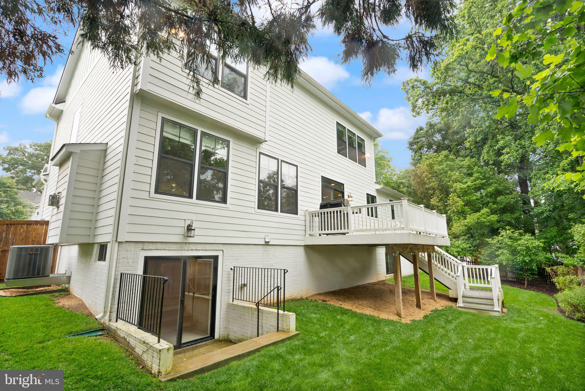 7101 27th Road North Arlington, VA 22213 - Photo 45 of 51 Back of house. Walkout basement.