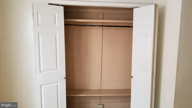 a close view of closet