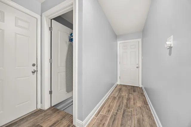 wooden floor in a gallery