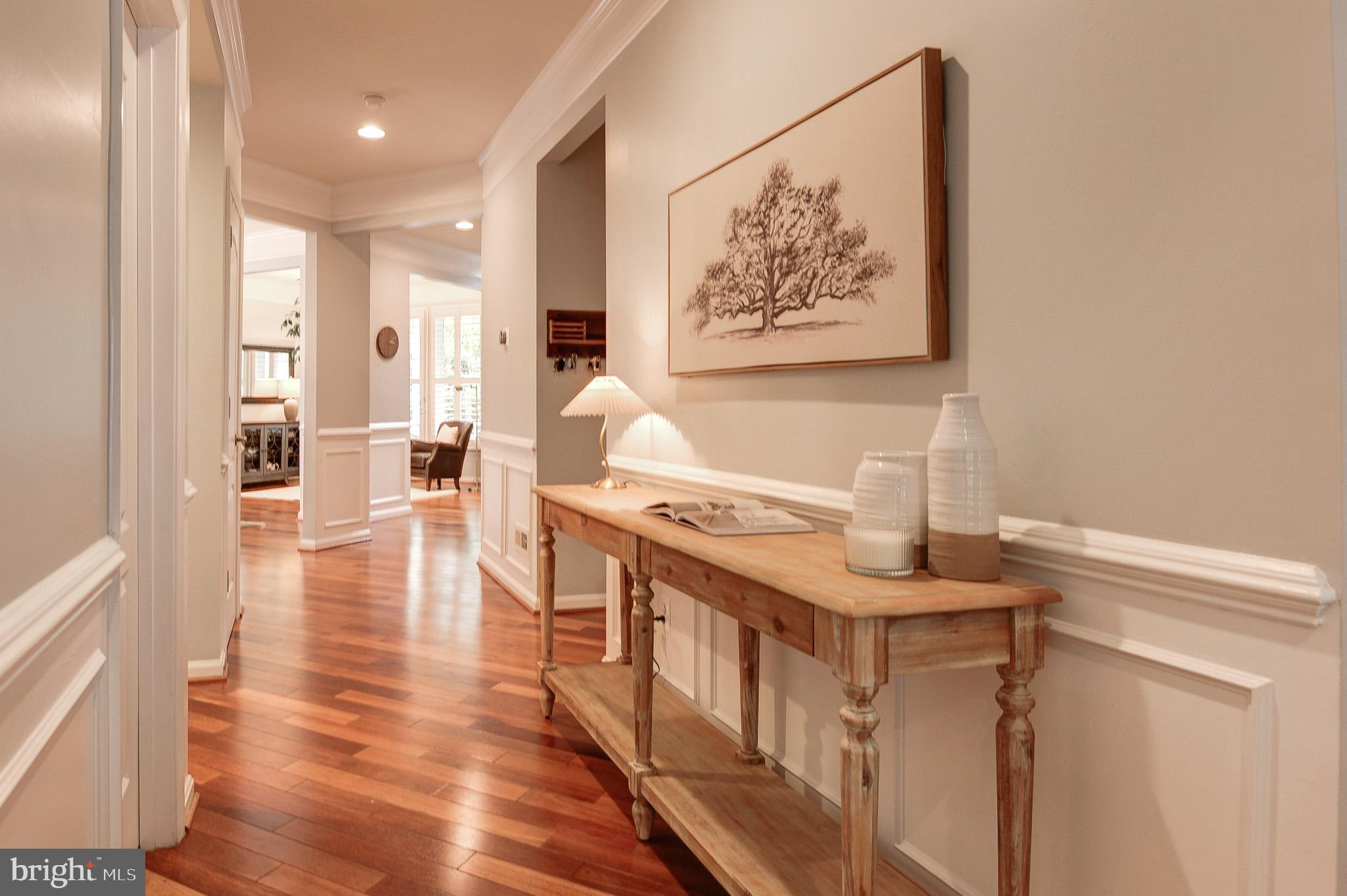 23372 Minerva Drive Brambleton, VA 20148 - Photo 6 of 61 a view of a hallway with wooden floor and furniture
