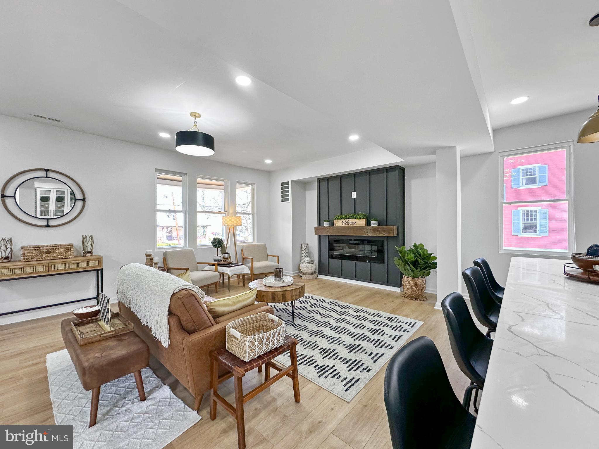 4309 Queensbury Road Riverdale, MD 20737 - Photo 7 of 63 Living Room with Electric Fireplace