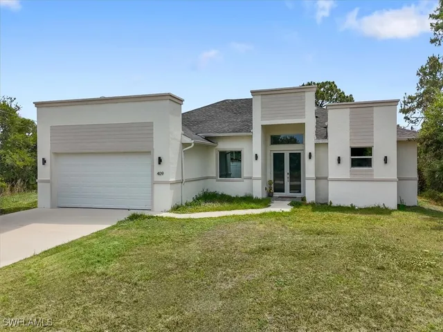 a backyard of a house