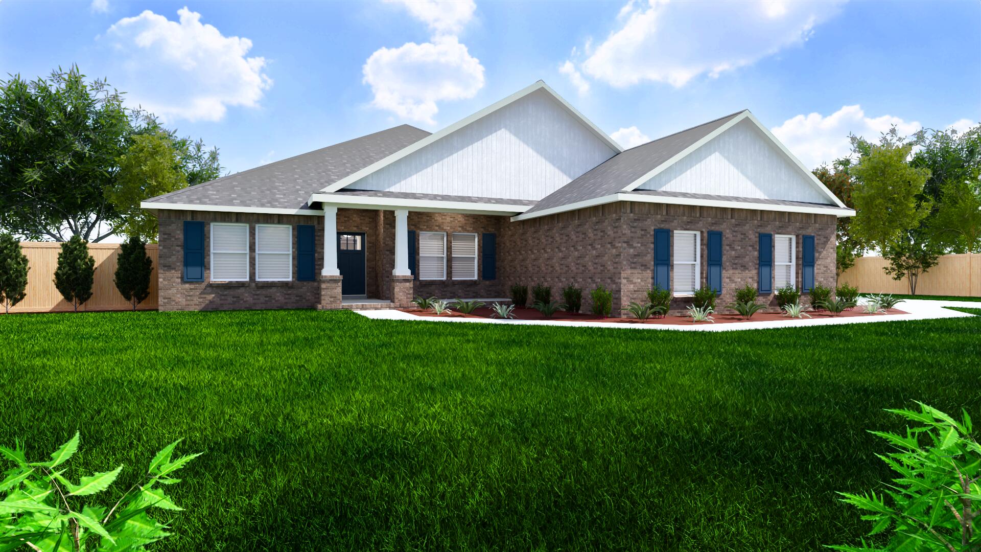 4827 Horace Lunsford Road Milton, FL 32570 - Photo 1 of 38 Turquoise Estate A Render - Entry Side