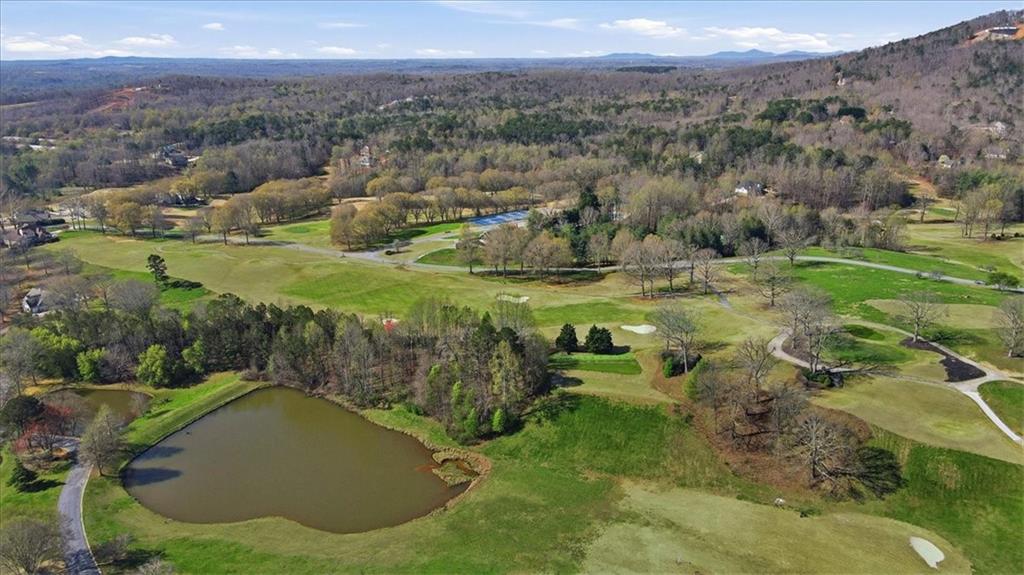 196 Red June Lane Clarkesville, GA 30523 - Photo 63 of 69 an aerial view of a house with a yard and lake view