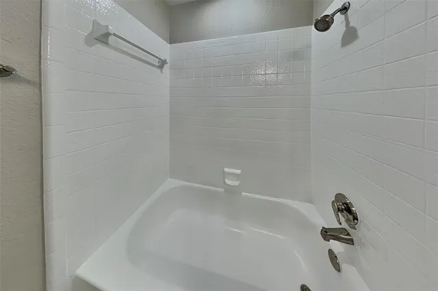 a close up of a bathtub