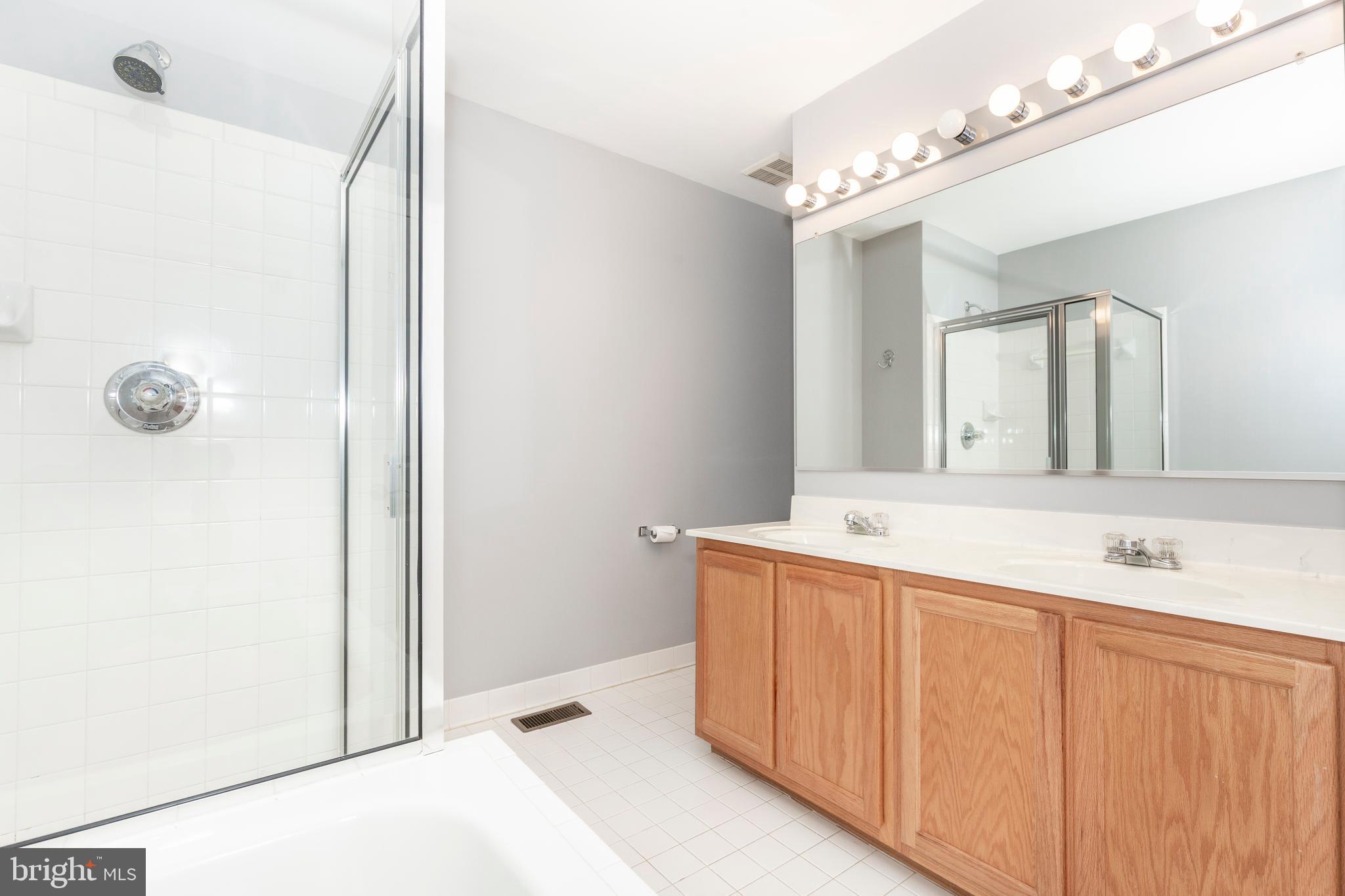 313-3 Sirens Court Odenton, MD 21113 - Photo 23 of 30 a bathroom with a double vanity sink mirror and