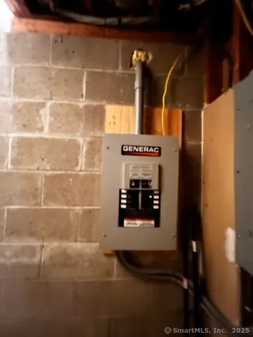 a close view of water heater room