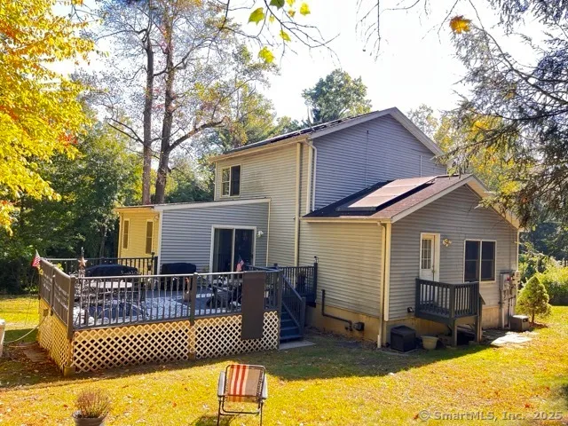 a view of a house with a patio