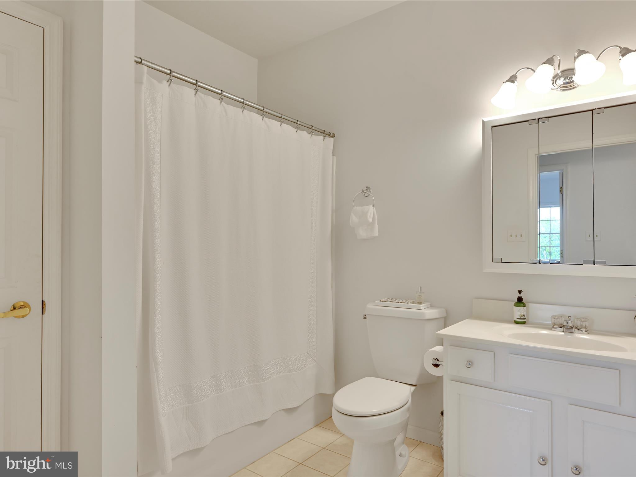 2415 Sharp Mountain Road Pottsville, PA 17901 - Photo 25 of 36 a bathroom with a sink a toilet and a mirror
