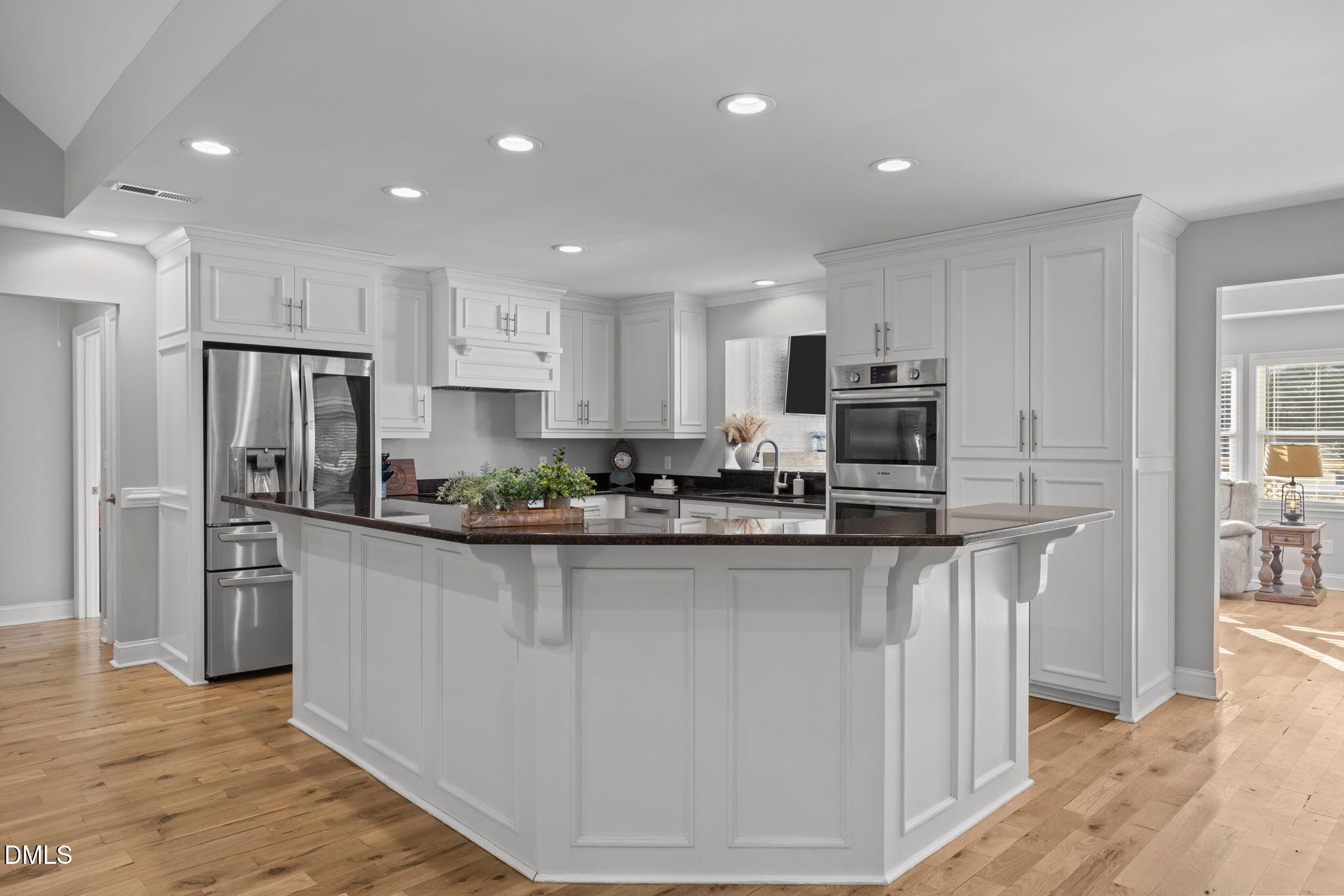 2079 Sheriff Johnson Road Lillington, NC 27546 - Photo 11 of 43 a kitchen with stainless steel appliances granite countertop a refrigerator and a stove top oven