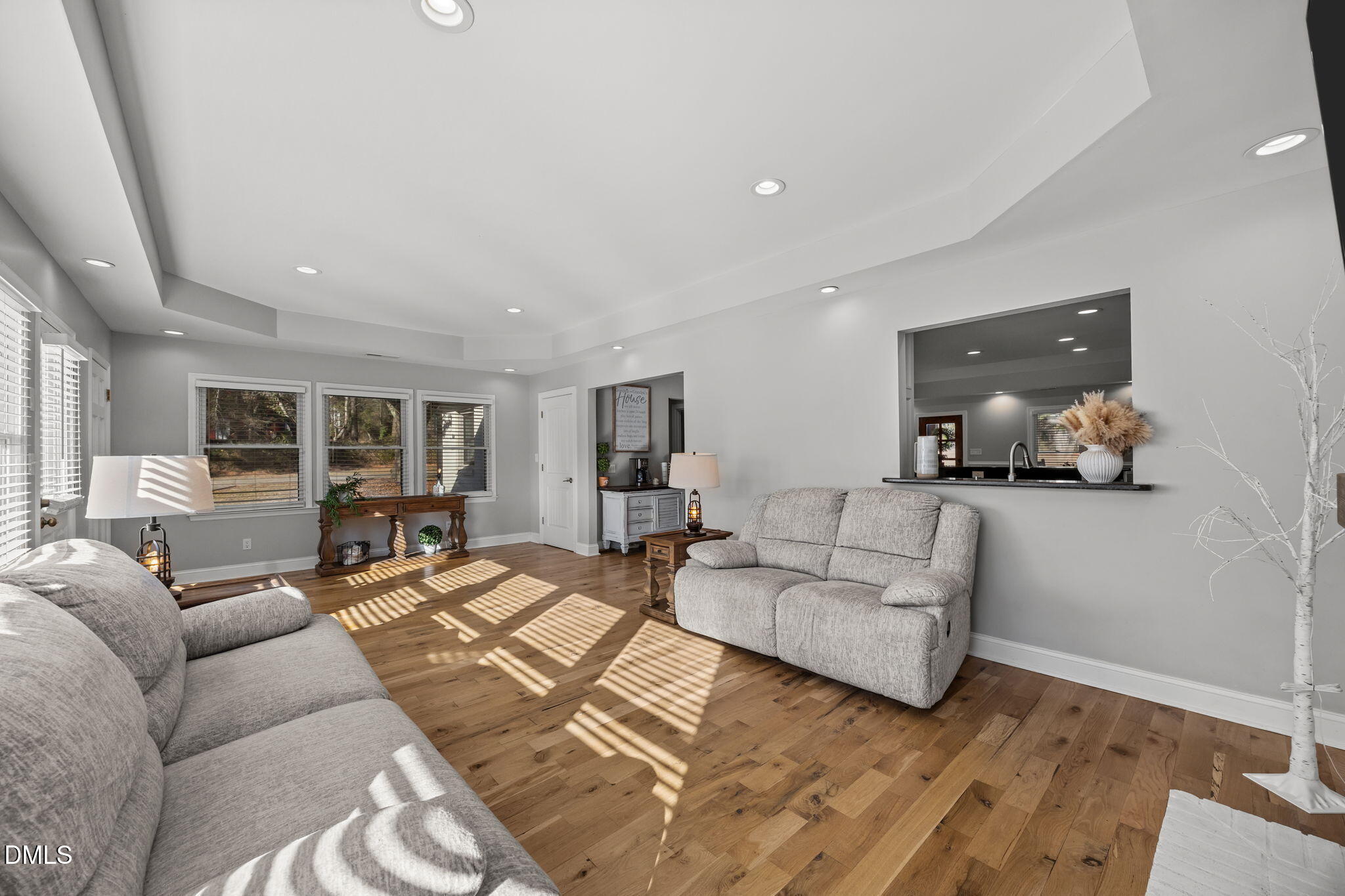 2079 Sheriff Johnson Road Lillington, NC 27546 - Photo 19 of 43 a living room with furniture and view of kitchen