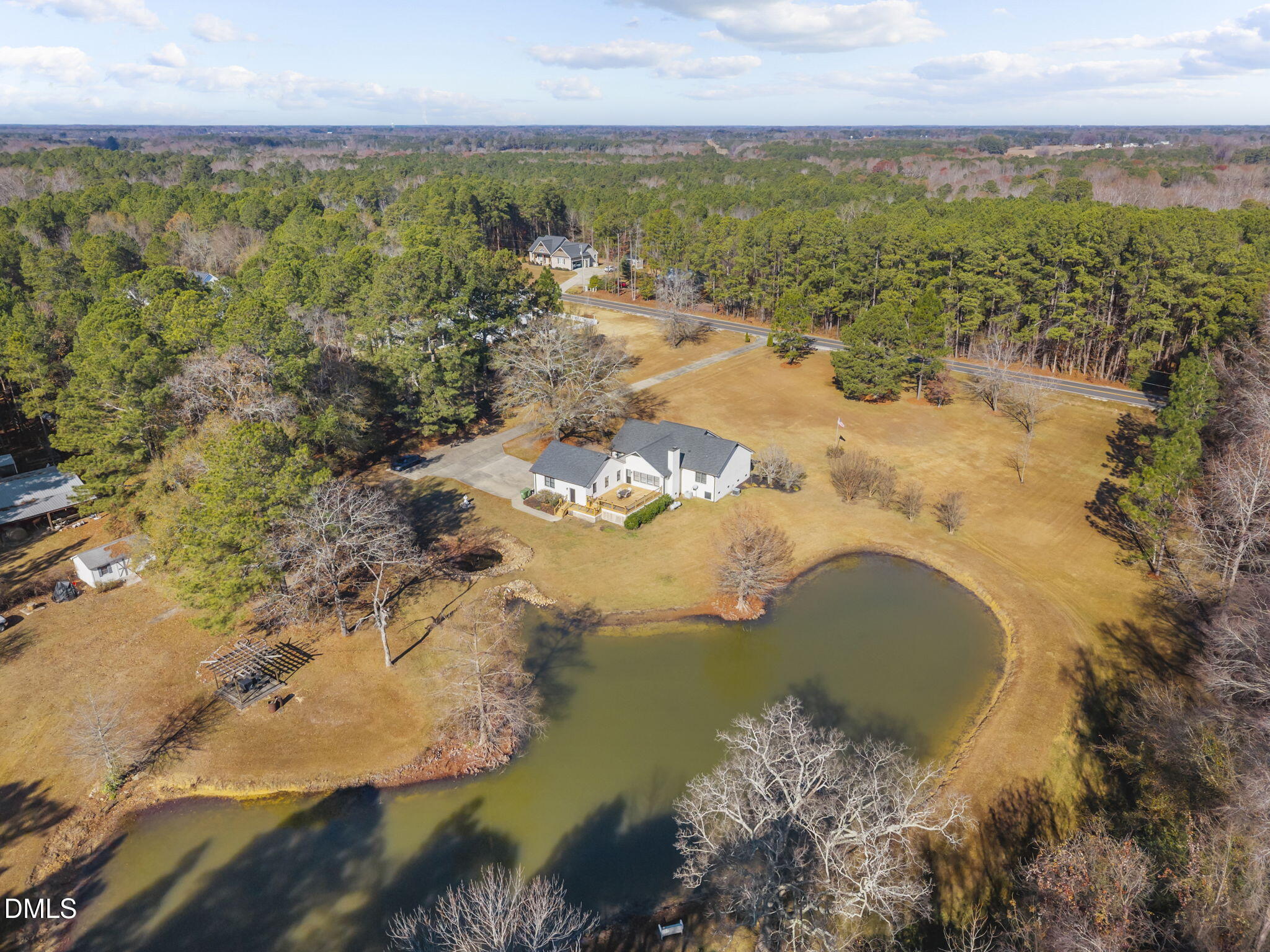 2079 Sheriff Johnson Road Lillington, NC 27546 - Photo 7 of 43 a view of lake with mountain